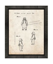 Star Wars Ugnaught Patent Print Old Look with Beveled Wood Frame - £19.88 GBP+