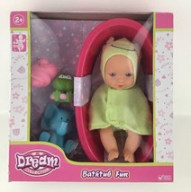 Dream Collection Baby Doll 10” Bathtub Fun with Tub Toys Pink Edition Vintage - £54.71 GBP