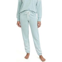 PJ Salvage Womens Loungewear Mountain Bound Banded Pants Jogger Pajama Blue L - £19.16 GBP