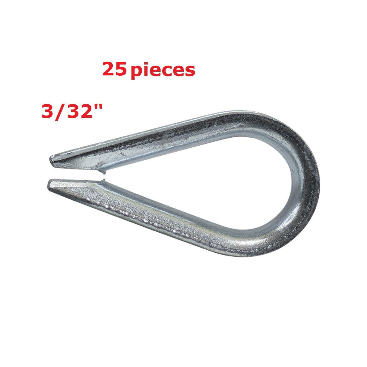 1/4 Inch Galvanized Cable Wire Rope Thimbles Garage Door Cable Assemblie... - $13.95