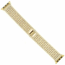 For Apple Watch Series 8 5/4/3 49/45mm Bling Metal+hard Watch Strap Case - £51.31 GBP