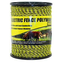 Upgraded Electric Fence Poly Wire 1650 Feet 500 Meters, 1/8&quot; Diameter Portable E - £34.01 GBP