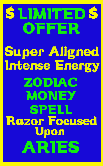 Primary image for Money Spell Highly Charged Spell For Aries Millionaire Magic for Luck  Money