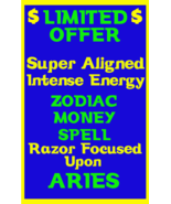 Money Spell Highly Charged Spell For Aries Millionaire Magic for Luck  M... - £37.66 GBP