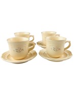 Pfaltzgraff Remembrance Coffee Cup Saucer 4 sets Discontinued Farmhouse ... - $28.78