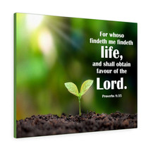   Favour of The Lord Proverbs 8:35 Bible Verse Canvas Christian  - £68.33 GBP+