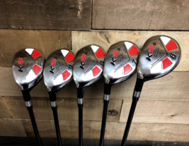 USED Left Handed Majek K5 Golf Senior Men&#39;s Partial Hybrid Set #6-PW 440... - £280.95 GBP