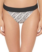 MSRP $58 Dkny Logo-Print Low-Rise Bikini Bottoms Swimsuit White Size Medium - £11.78 GBP