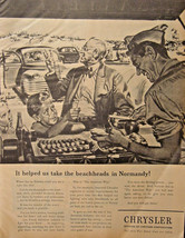 1945 Esquire Original Advertisement WWII Era CHRYSLER Buy more War Bonds - £5.17 GBP