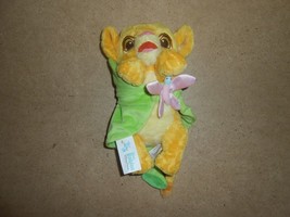 Disney Parks Babies Lion King Simba in Leaf Blanket Plush - $13.79