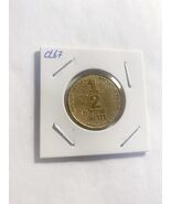 2009 ISRAEL - 1/2 NEW SHEQEL  COIN RARE - $64.57 MXN