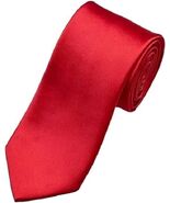 Jos. A. Bank Traveller Basic Rib Solids Tie Stain Resistant (DK RED, ONE... - €16,97 EUR