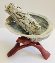 Abalone Smudge Bowl and Stand (Med or Large) - $17.65+