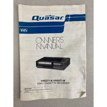 Quasar Video Cassette Owners Manual VH5371-K/VH5471-K - £6.32 GBP