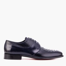 The Arven Navy Snake Leather Men Shoe image 4