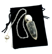 Pendulum Quartz Crystal Bullet Spiritual Gemstone Reiki Polished Smooth ... - $21.53