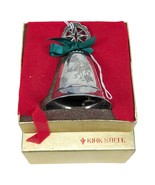 Vintage Kirk Stieff Silverplate Bell Ornament Music Box Christmas In Box - $21.22 CAD