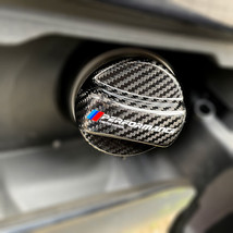 Carbon Fiber Gas Fuel Cap Cover Fits BMW 3 Series F30 E36 E46 E39 E90 E92 E93 M3 - £27.91 GBP