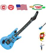 Eye-Catching 37&quot; Blue Inflatable Guitar for Unforgettable Party Experiences - $245.05 MXN
