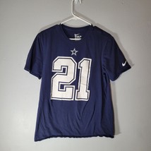 Dallas Cowboys Mens Shirt Ezekiel Elliot Medium #21 Blue Nike - £10.24 GBP