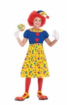 Forum Novelties Circus Clown Girl Costume, Child Small (4-6) Multicolor - $24.95