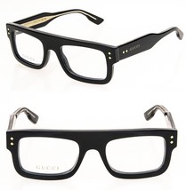 GUCCI Authentic 1085 Black Crystal Cat Diamond Eyeglasses GG1085O Optical 001 - £249.75 GBP