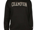 Champion Men&#39;s Powerblend Standard-Fit Logo-Print Fleece Sweatshirt Blac... - $24.99