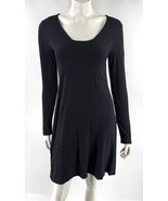 Horny Toad Long Sleeve Dress Size Small Black Organic Cotton Blend Knit ... - $818.61 MXN