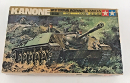 Kanone West German Jagopanzer Model Kit 1/48 Scale Mini Tank Tamiya Vintage Toy - $29.65