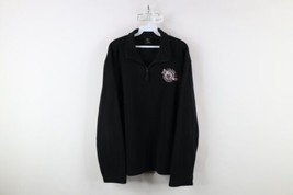 Vtg Starter Mens Medium Spell Out Toledo Cherokee Hockey Half Zip Fleece Sweater - $44.50