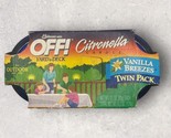 OFF! Vtg Yard &amp; Deck Outdoor Vanilla Breezes Citronella Twin Pack Candle... - £29.26 GBP