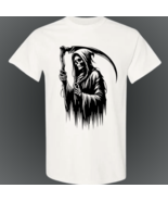 Grim Reaper Unisex Cotton T-shirt, Scythe, La Muerte, Lord Death, Halloween - $282.60 MXN+