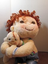 Vintage 1985 Kenner Hallmark Precious Hugs Plush Stuffed Animal Doll Red Hair - $25.20