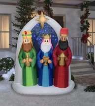 6.5 ft Three Kings 3 Wisemen Scene Holiday Airblown Inflatable - £88.00 GBP
