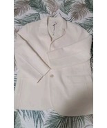 Banana Republic Women&#39;s Long Sleeve Wool Blazer Jacket Size L Ivory  - $79.19