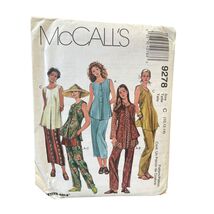 McCall's 9278 Sewing Pattern Women Size 10-14 Vest Tunic Pants Skirt 90s - $9.11