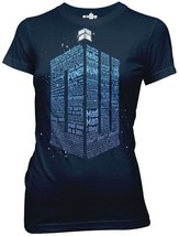 Doctor Who TV Series New Logo Made From Words Baby Doll/Juniors T-Shirt ... - £11.59 GBP