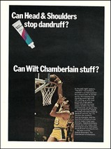 L.A. Lakers Wilt Chamberlain 1968 Head &amp; Shoulders Shampoo advertisement print - £3.31 GBP