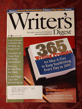 WRITERS DIGEST Magazine December 2000 365 Writing Prompts Homer Hickam Jr. - £11.48 GBP