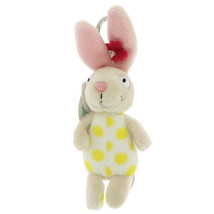 NICI Rabbit Bunny Beige Stuffed Animal Beanbag Key Chain 4 inches - $11.50