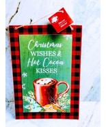 Christmas Wishes/Hot  Cocoa Kisses. Christmas House Decor-NEW-SHIP24HRS.... - $32.24 CAD