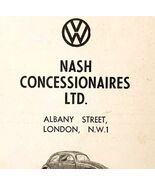 1954 Nash Concessionaires Volkswagen Dealer Advertisement Automobilia E89G1 - $364.86 MXN