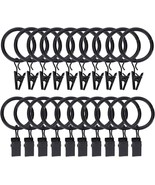Curtain Rings with Clips Hooks 20 Pack Drapery Clips with Rings, Curtain... - $24.95 CAD