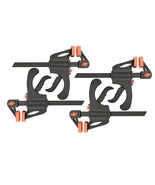 4 Pack - 12&quot; Ratcheting Bar Clamp, 2.5&quot; Throat Depth, NYLON Handle w/ Tr... - $463.85 MXN