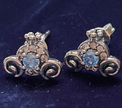 GENUINE PANDORA Disney Cinderella Pumpkin Coach Stud Earrings S925 ALE 2... - $98.01