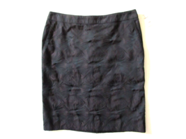NWT Max Mara Black &amp; Brown Textured Jacquard Paggio Straight Pencil Skirt 8 - £22.92 GBP