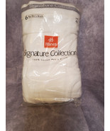 Vintage 1999 Hanes Signature Collection 6-Pack Men&#39;s Briefs 42 Tighty Wh... - $37.40