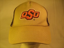 Adjustable Hat Men&#39;s Cap OKLAHOMA STATE COWBOYS Tan/brown [M3] - $7.97