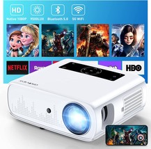 [Upgrade] Projector With Wifi And Bluetooth, Groview 15000Lux 490Ansi, A... - £193.76 GBP