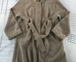 Vince Sweater Womens Medium Beige Snap Close Top Button Belted Soft Wool... - £46.70 GBP